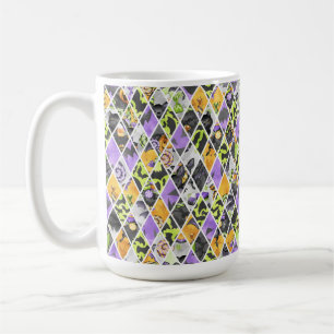 MUG DIAMANT HALLOWEEN BLACK ORANGE VERT
