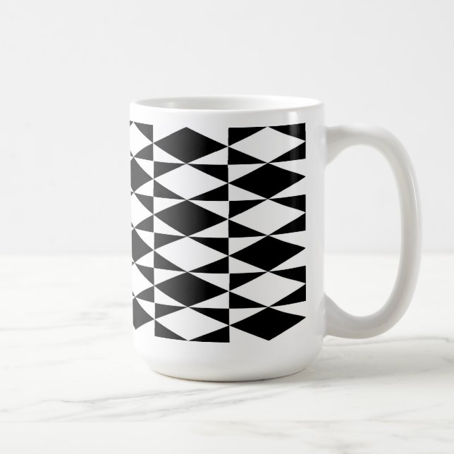 Mug Diamant Noir Et Blanc (Droite)