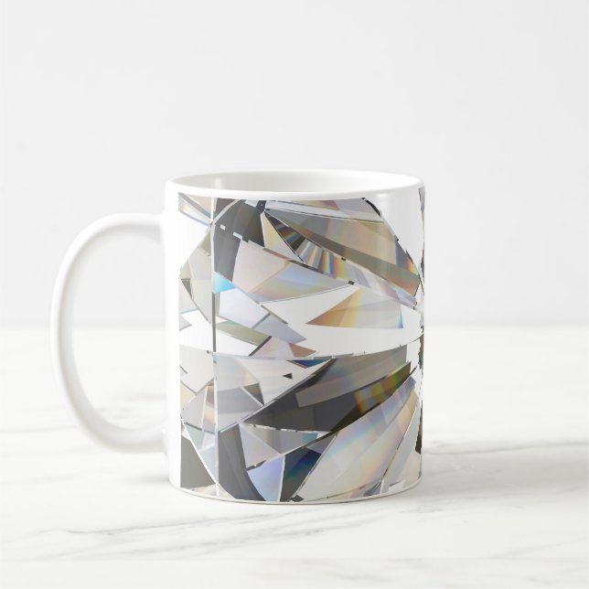 Mug Diamant réaliste : Agrandissement 3D (Gauche)