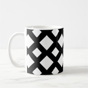 Mug Diamants blancs sur noir