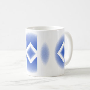 Mug - Diamants bleus et ovales