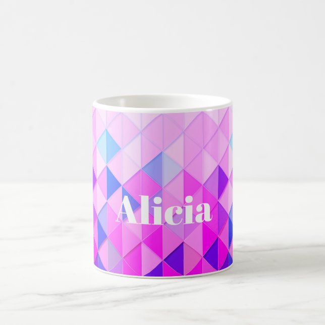 Mug Diamants bleus et roses (Centre)