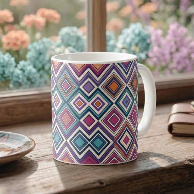 Mug Diamants Géométriques (Créateur téléchargé)