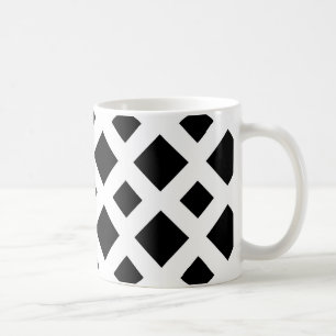 Mug Diamants noirs sur le blanc