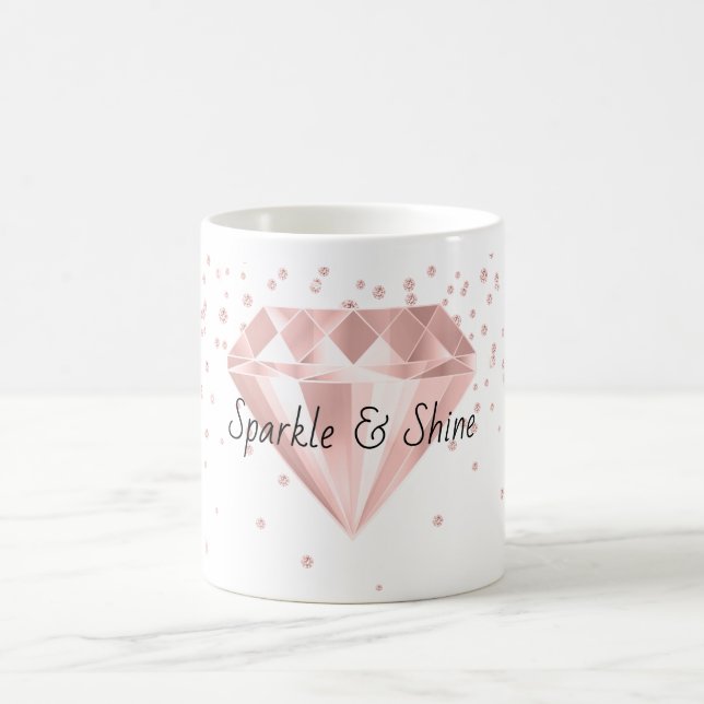 Mug Diamants roses scintillent (Centre)