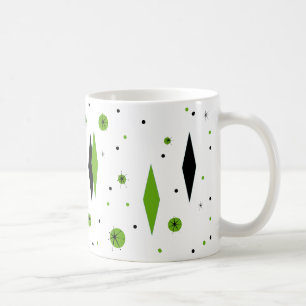 Mug Diamants verts rétros et boue de démarrage