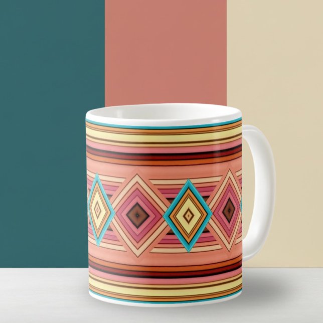 Mug Diamètre et bande doux multicolores (Créateur téléchargé)