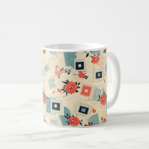 Mug Diapositive de film bleu corail du milieu du siècl