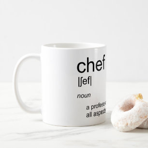 Mug Dictionnaire de définition CHEF de la conception d