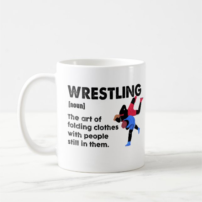 Mug Dictionnaire drôle de lutte Définition Lutteur (Gauche)