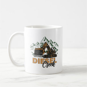 Mug Diesel creek in montain