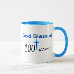 Mug Dieu a béni 100 ans de cadeau d'anniversaire