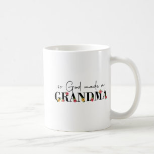 Mug Dieu A Fait Une Grand-Mère Fleur Grand-Mère Heureu