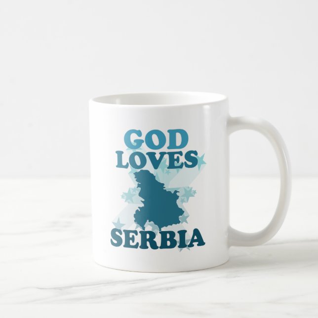 Mug Dieu aime la Serbie (Droite)