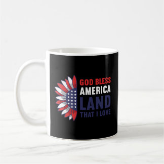 Mug Dieu Béni Amérique Terrain que j'aime Usa American