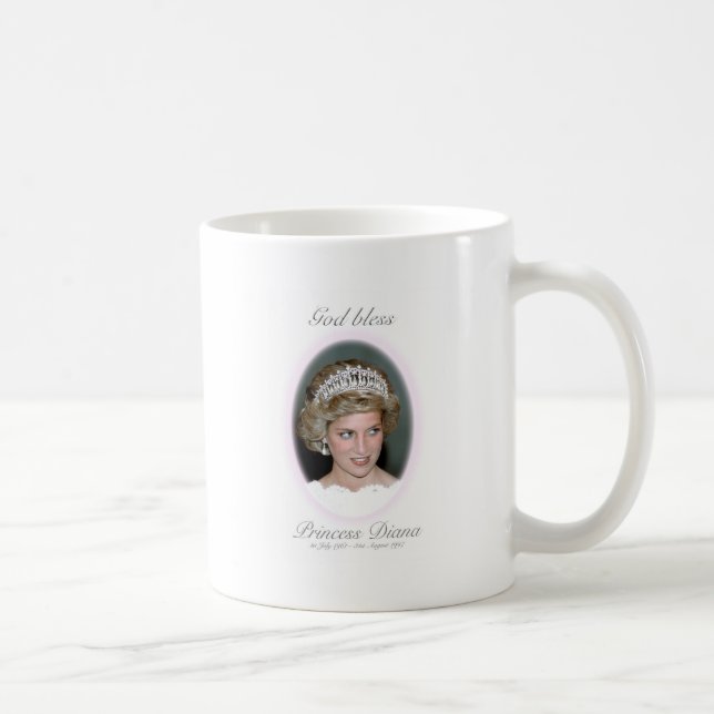 Mug Dieu Béni Princesse Diana - Souvenir (Droite)