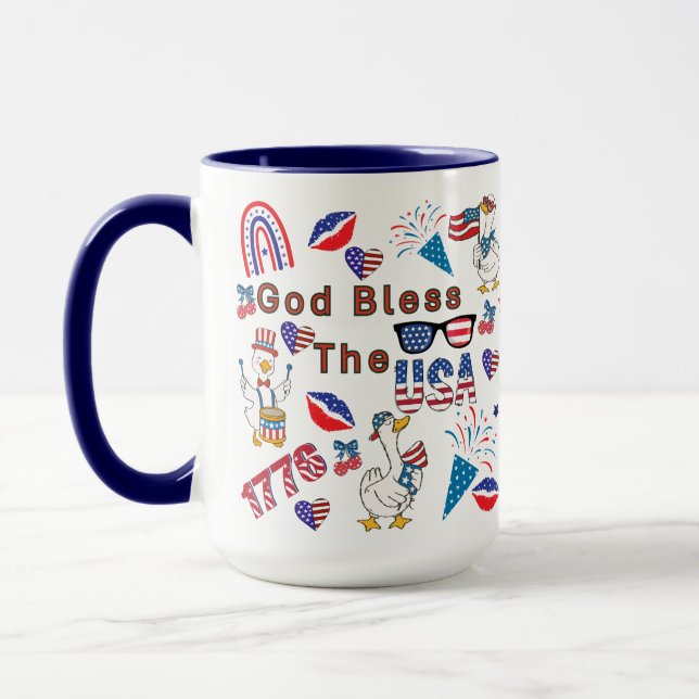 Mug Dieu bénisse les États-Unis (Gauche)