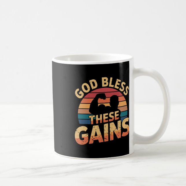 Mug Dieu Bénit Ces Gains Muscle Bodybuilding — 1 (Droite)