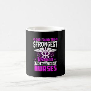 Mug Dieu Cadeau Infirmière Trouvé Le Plus Fort