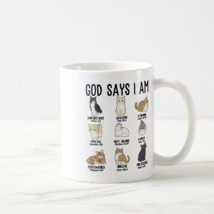 Mug Dieu chrétien dis Je suis chat Jésus adolescente f