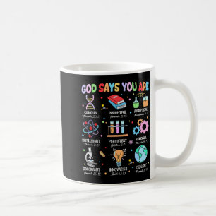Mug Dieu chrétien dit que je suis verset biblique scie