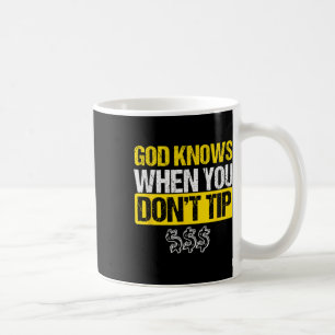 Mug Dieu Conseil Blanc Barman Barman Waiter Pub Cadeau