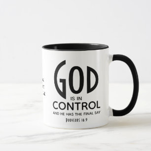 Mug DIEU CONTRÔLE L'Inspiration chrétienne