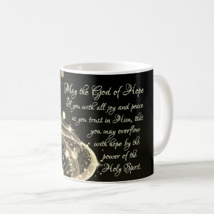 Mug Dieu d'espoir, vers de bible de 15h13 de Romains