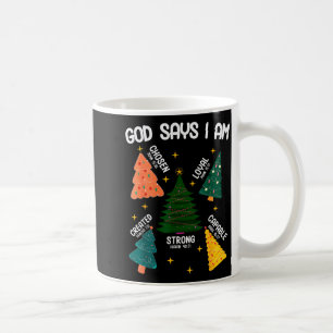 Mug Dieu dit que je suis amoureux de l'arbre de Noël H