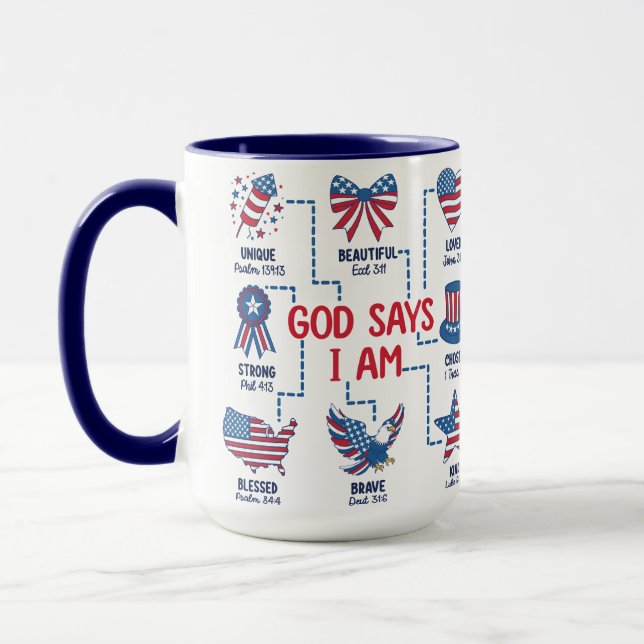 Mug Dieu dit que je suis son enfant (Gauche)