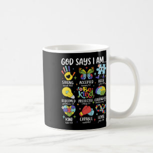 Mug Dieu dit que je suis Soyez gentil Autism Awareness