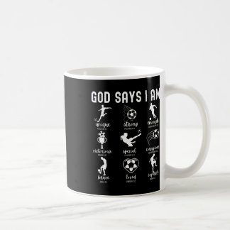 Mug Dieu dit que je suis un verset biblique chrétien S