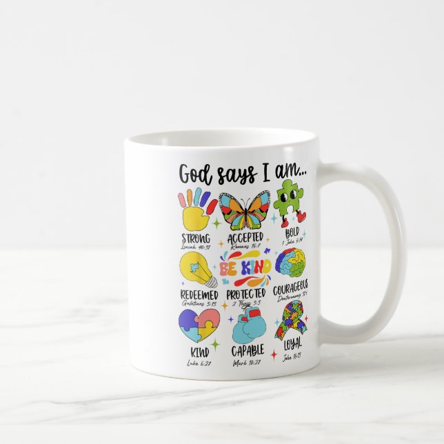 Mug Dieu Dit Que Je Suis Une Femme De Sensibilisation  (Droite)