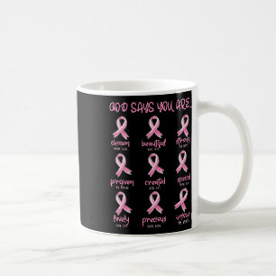 Mug Dieu Dit Que Vous Êtes Chrétien Cancer Du Sein Sur
