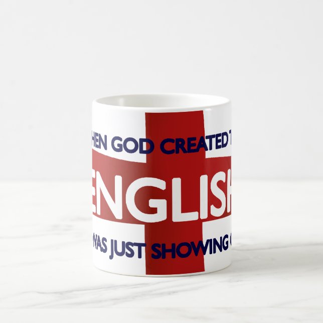 Mug Dieu du jour de St George de l'anglais créé (Centre)