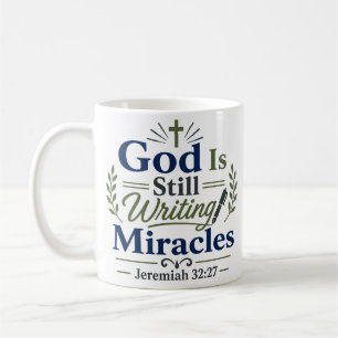 Mug Dieu écrit toujours des miracles Citation Inspiran