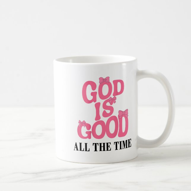 Mug Dieu est bon Nk Bow Christian Jésus Fille Soeur Da (Droite)