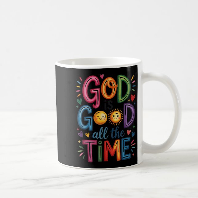 Mug Dieu Est Bon Tout Le Temps Jésus Christ Christian  (Droite)