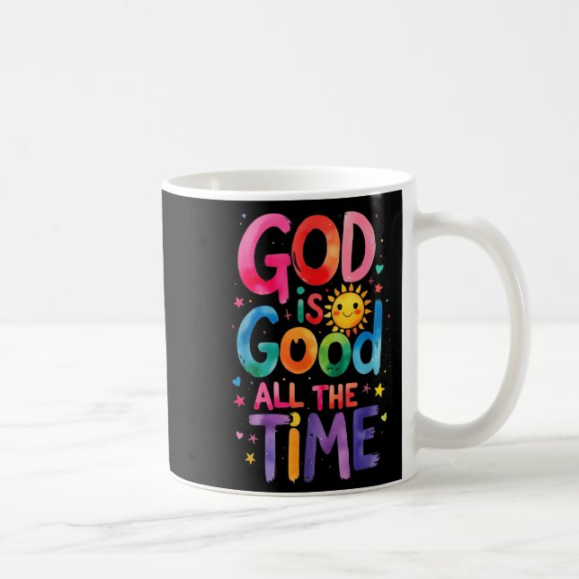 Mug Dieu Est Bon Tout Le Temps Jésus Christ Christian  (Droite)