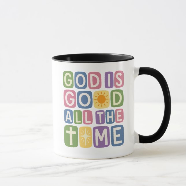 Mug Dieu est bon tout le temps Retro foi (Droite)