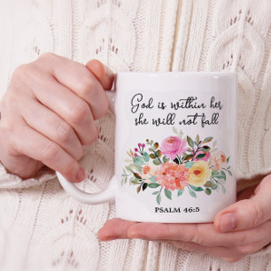 Mug Dieu est en elle, elle ne tombera pas - Bible Vers