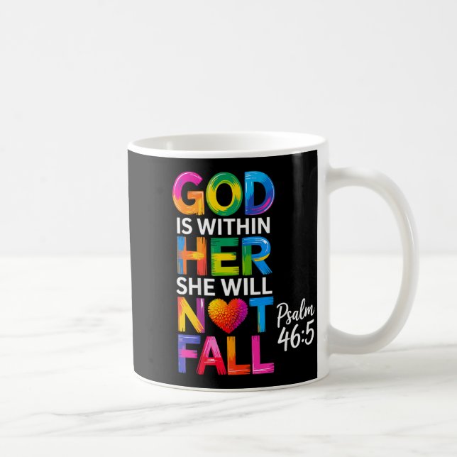 Mug Dieu est en elle Elle ne tombera pas Psaume 46-5  (Droite)