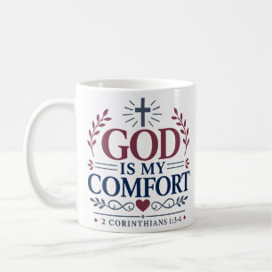 Mug Dieu est mon réconfort Citation de l'Écriture spir