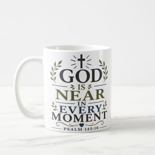 Mug Dieu Est Près À Chaque Instant Citation De Dévotio (Gauche)