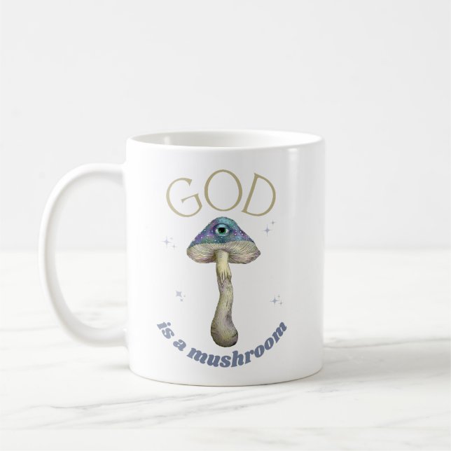 Mug Dieu est un Champignons de style vintage (Gauche)