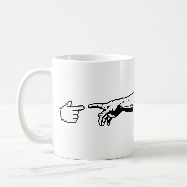 Mug Dieu et les mains de machine (Gauche)