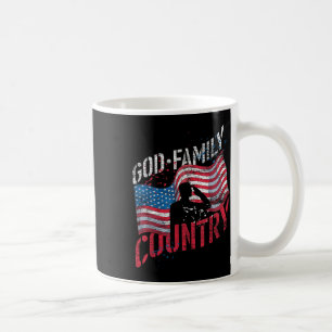 Mug Dieu Famille Pays Soldat Us Drapeau American Memor
