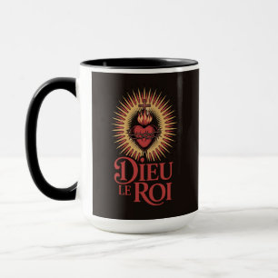 Mug Dieu Le Roi Monarchiste Catholique Coupe du Sacré-