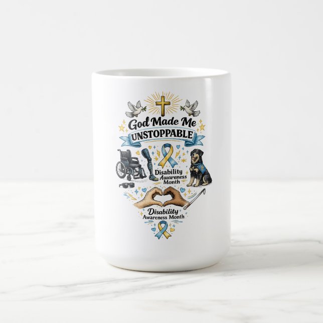 Mug Dieu m'a rendu imparable – Lundi de sensibilisatio (Centre)