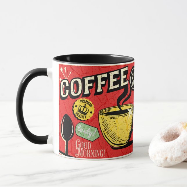 Mug Dieu matin café Vraiment classique art Père (Avec donut)